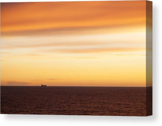 Sunrise Canvas Print featuring the photograph Before The Sunrise by Ramunas Bruzas