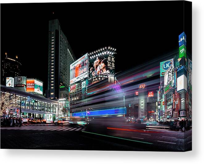 Tokyo Canvas Print featuring the photograph Colors Of Tokyo by Carmine Chiriac?