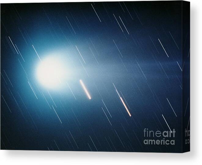 Comets Canvas Print featuring the photograph Comet Hyakutake by John Chumack