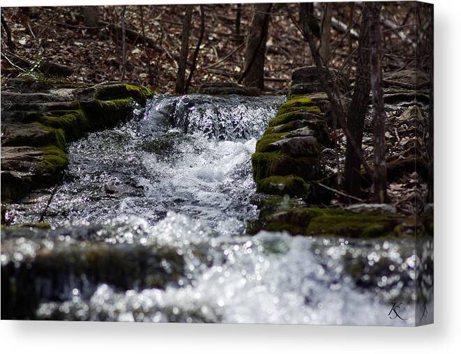 Waterfall Canvas Print featuring the photograph Coming At You by Kelly Smith