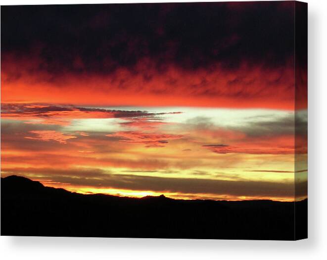 Copper Canyon Canvas Print featuring the photograph Copper Canyon Sunrise by Steven Crown