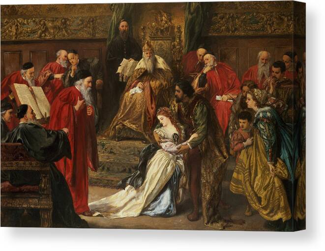 Cordelia In The Court Of King Lear, 1873 Canvas Print