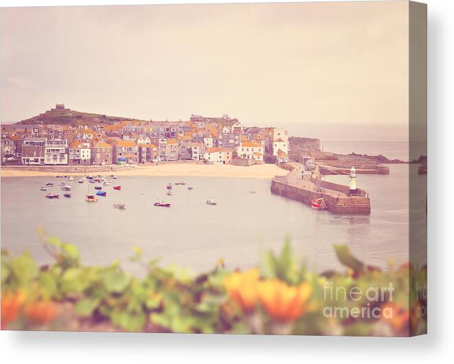 Harbour Canvas Print featuring the photograph Cornish Harbour by Lyn Randle