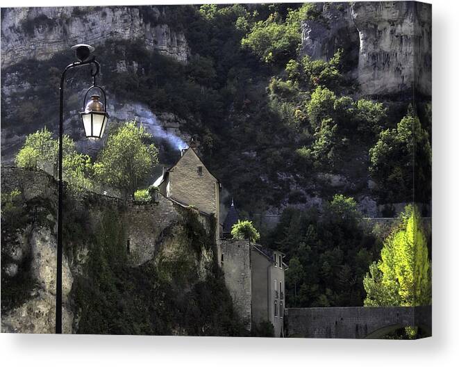 Cottage Canvas Print featuring the photograph Cottage in the Ardeche, France by Weir Here And There