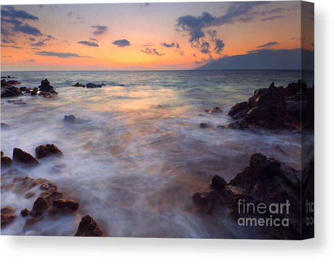 Maui Canvas Print featuring the photograph Covered by the Sea #1 by Michael Dawson