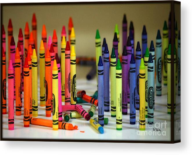 Crayon Canvas Print featuring the photograph Crayon Wars by Patrick Witz