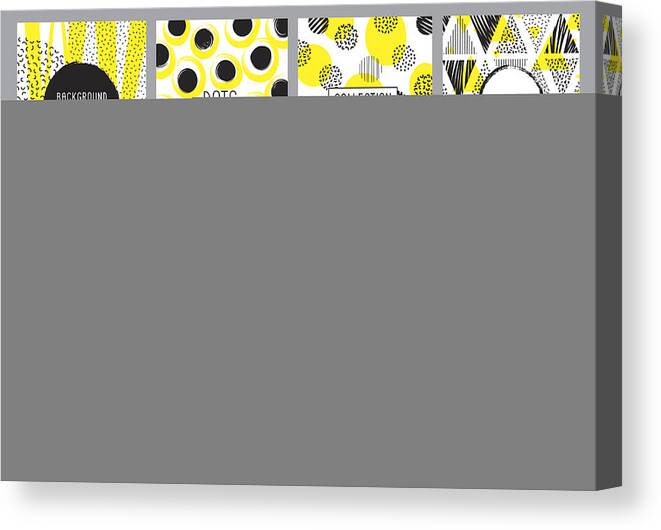 Slovenia Canvas Print featuring the drawing Creative backgrounds templates by Miakievy