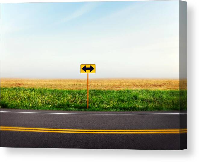 Crossroads Canvas Print featuring the photograph Crossroads by Todd Klassy