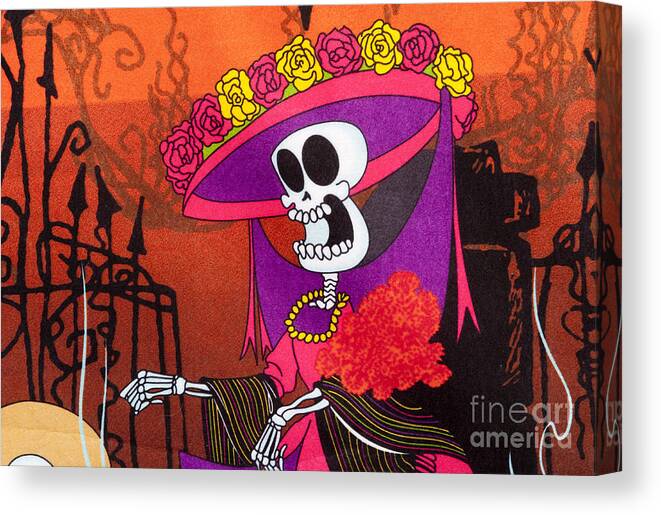 Day Of The Dead Canvas Print featuring the photograph Day Of The Dead Poster by John Shaw