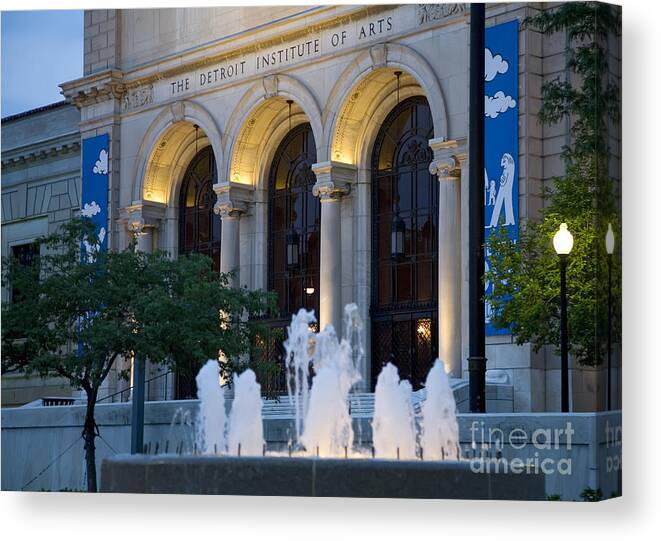 Art Canvas Print featuring the photograph Detroit Institute of Arts by Jim West