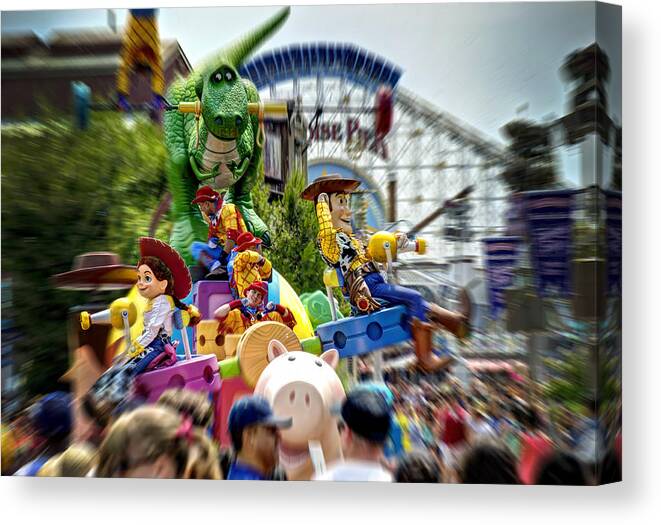 Parade Canvas Print featuring the photograph Disney Parade by Ricky Barnard