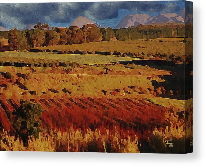 Countryside Canvas Print featuring the digital art Dreamside by Vincent Franco