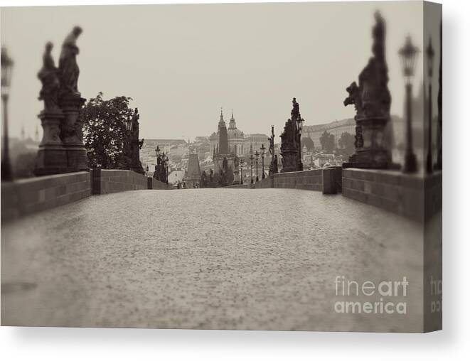 Photography Canvas Print featuring the photograph Dreaming of Prague by Ivy Ho