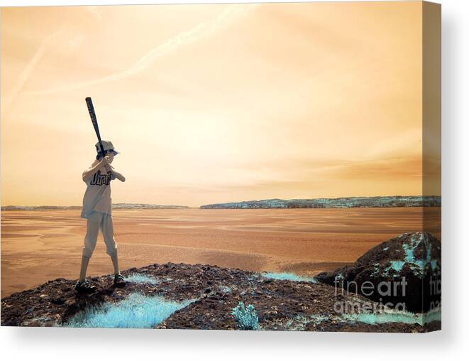 Baseball Canvas Print featuring the photograph Dreaming by Rebecca Parker