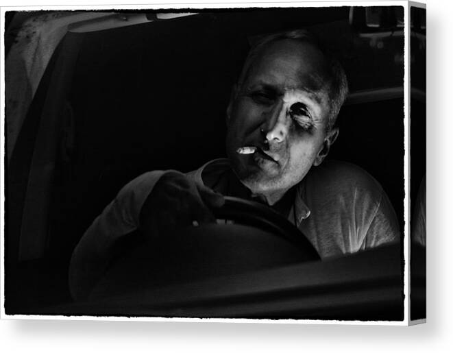 Driver Canvas Print featuring the photograph Driver by Andrei SKY