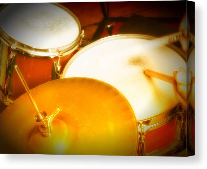 Drums Canvas Print featuring the photograph Drums by Jessica Levant
