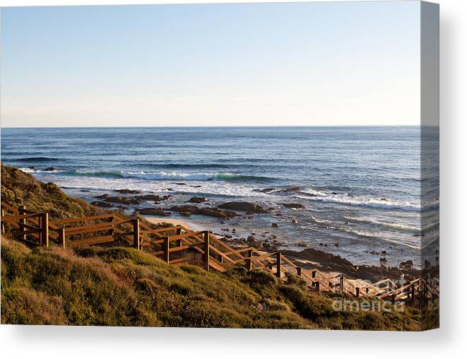 Australia Canvas Print featuring the photograph Dune Steps 01 by Rick Piper Photography