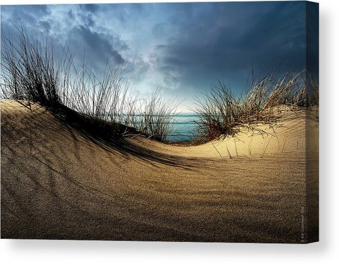 Iwim Canvas Print featuring the photograph Dunes........... by Wim Schuurmans