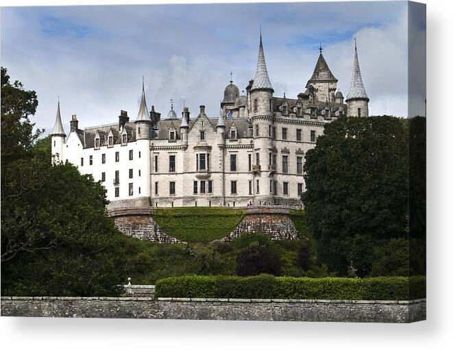 Castle Canvas Print featuring the photograph Dunrobin Castle Golspie Scotland by Sally Ross