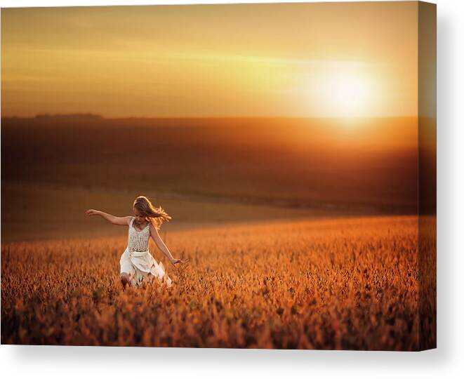 Free Canvas Print featuring the photograph Dusk by Jake Olson