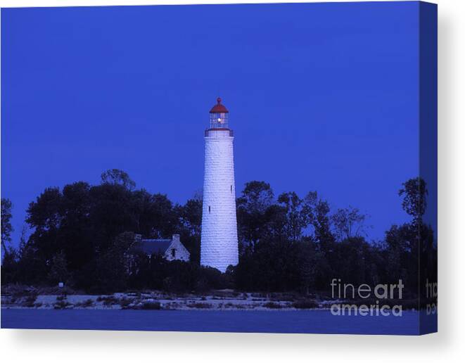 Chantry Canvas Print featuring the photograph Dusk on Chantry Island - FS000820 by Daniel Dempster
