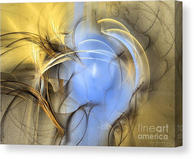 Art Canvas Print featuring the digital art Eden - Abstract art by Sipo Liimatainen