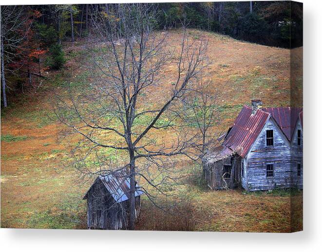 Old Buildings Canvas Print featuring the photograph Empty Nest by Faith Williams