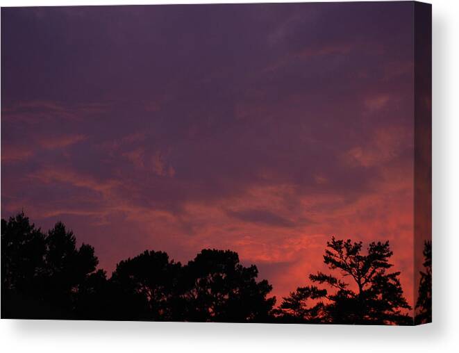 Sunset Canvas Print featuring the photograph Fire in the Sky by Kenny Glover