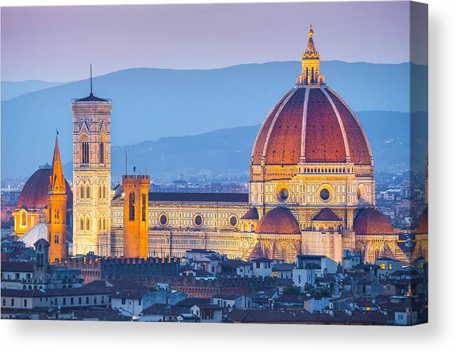  Toscana Canvas Print featuring the photograph Florence Dome by Stefano Termanini