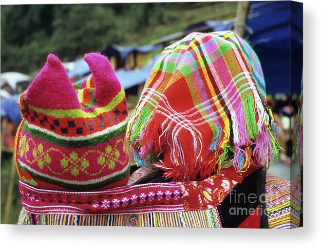 Flower Hmong Canvas Print featuring the photograph Flower Hmong Baby 05 by Rick Piper Photography