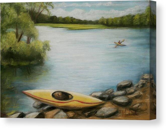 Forge Pond Canvas Print featuring the painting Forge Pond by Melinda Saminski