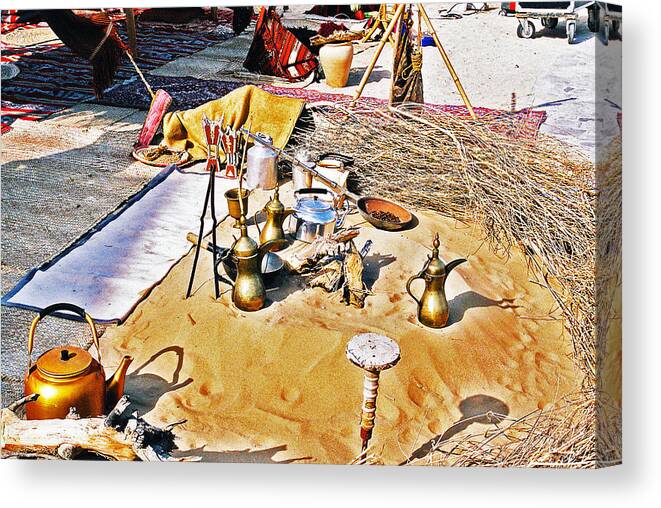 Lamp Canvas Print featuring the photograph Genie Sandpit by Cassandra Buckley