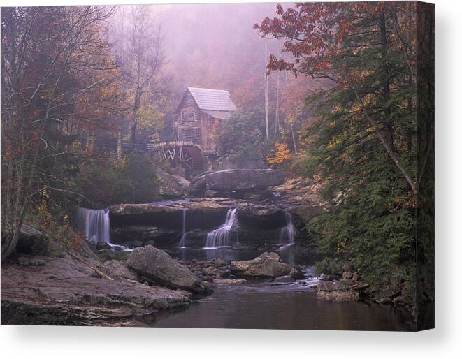 Glade Creek Mill Canvas Print featuring the photograph Glade Creek Mill 02 by Jim Dollar