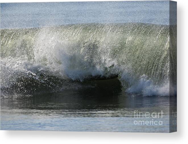 Wave Canvas Print featuring the photograph Green Hollow by Scott Evers