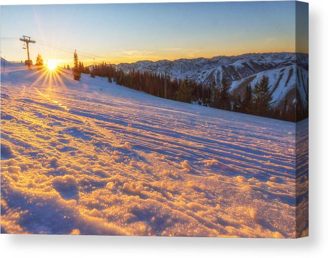 Idaho Canvas Print featuring the photograph Groomed Horizon by Ryan Moyer