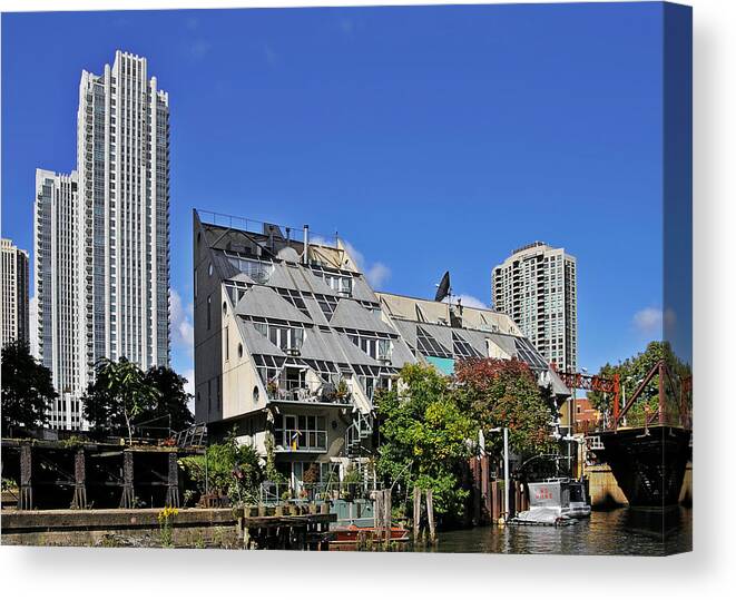 Alta Canvas Print featuring the photograph Harry Weese's Chicago River Cottages by Alexandra Till