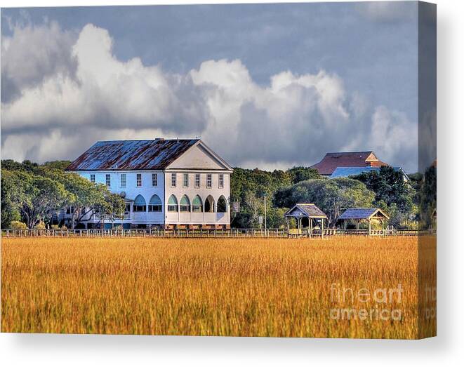 Scenic Canvas Print featuring the photograph Historic Pelican Inn by Kathy Baccari