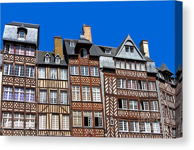 Architectural Canvas Print featuring the photograph Historic Rennes by Jane Rix