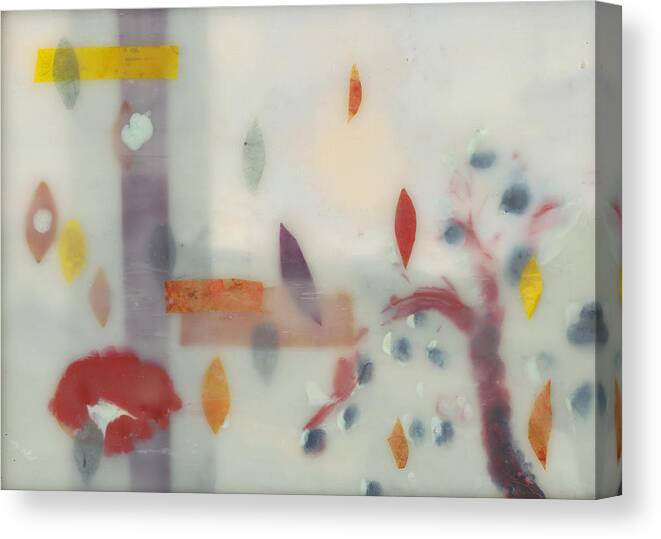 Encaustic Canvas Print featuring the painting Hope Number Two by Wicki Van De Veer