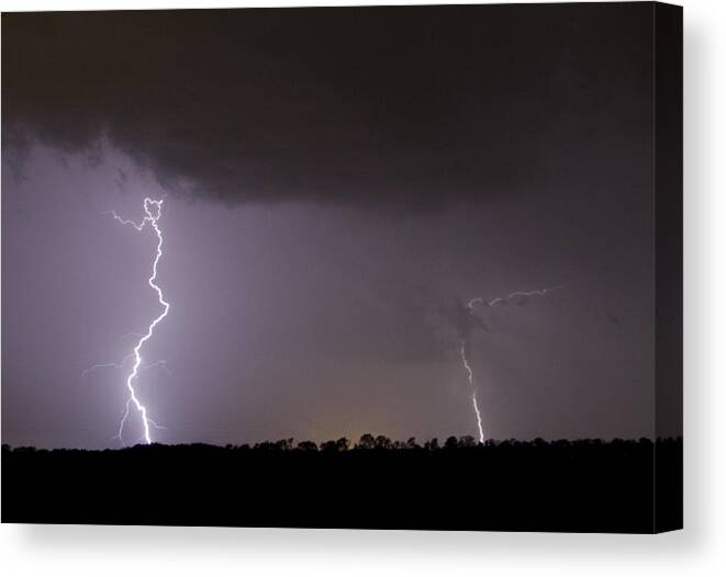 Storm Canvas Print featuring the photograph I Love Lightning by John Crothers