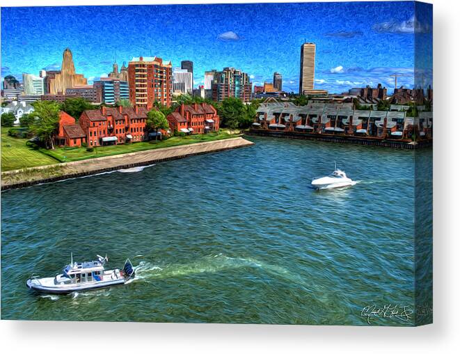 Buffalo Canvas Print featuring the photograph It was a Perfect Day... by Michael Frank Jr