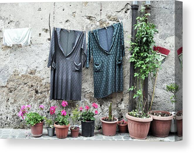 Hanging Canvas Print featuring the photograph Italian Style by Sara Palombieri