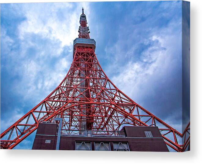  Canvas Print featuring the photograph Japan Tokyo Tower by Rochelle Berman