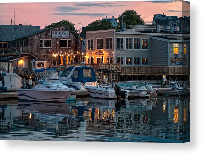 #boothbay Canvas Print featuring the photograph J.H.Hawk by Darylann Leonard Photography
