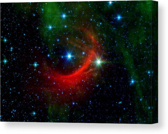 Kappa Cassiopeiae Canvas Print featuring the photograph Kappa Cassiopeiae Shock Wave by Jennifer Rondinelli Reilly - Fine Art Photography