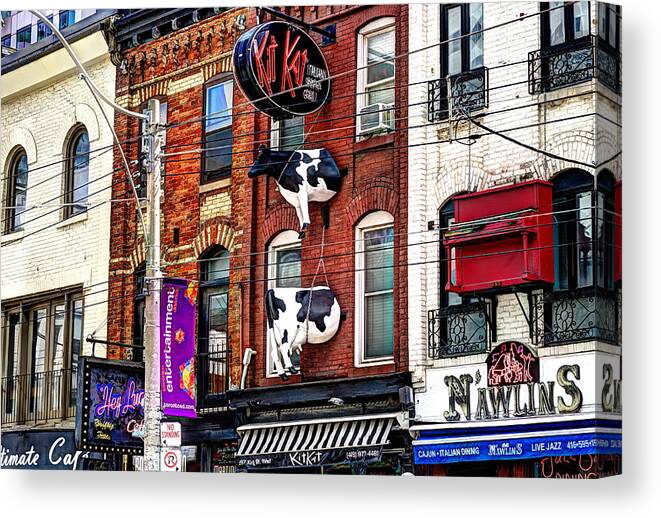 King Street West Canvas Print featuring the photograph King Street West by Nicky Jameson