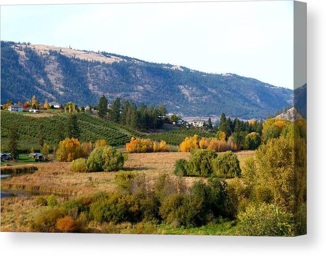 Lake Country Landscape Canvas Print featuring the photograph Lake Country Landscape by Will Borden