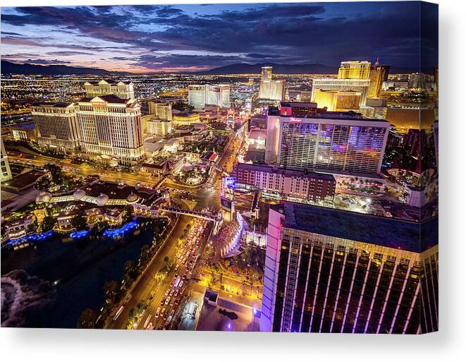 Outdoors Canvas Print featuring the photograph Las Vegas by Maximilian Müller