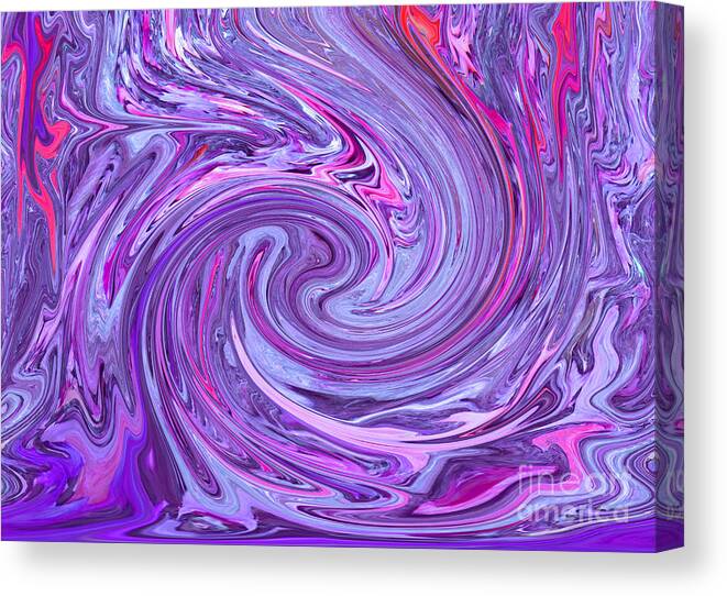 Tall Metallic Stack Purple With Purp - Canvas Print