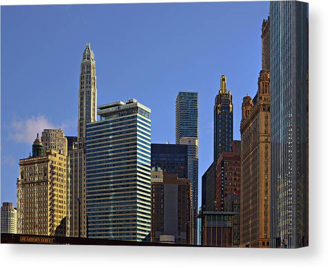 Chicago Canvas Print featuring the photograph Let's talk Chicago by Alexandra Till